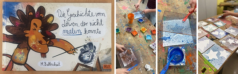 Das Cover eine Buches und eine kreativen Bastelaktion